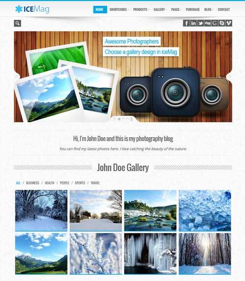 iceMag Responsive Business Theme